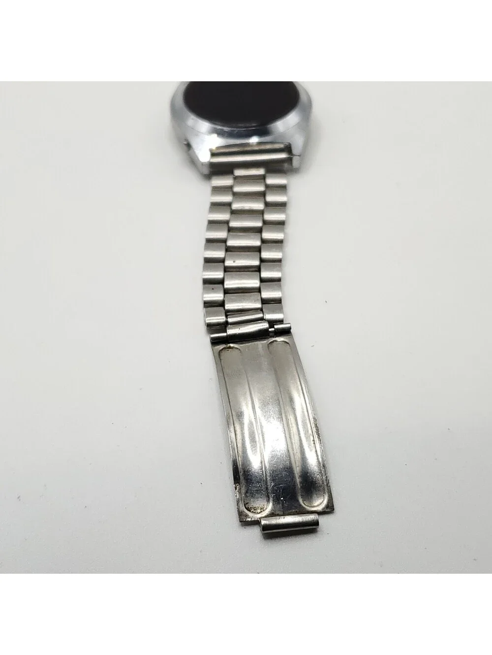 Vintage Red West Germany Lcd Watch 34mm For Parts Or Repair